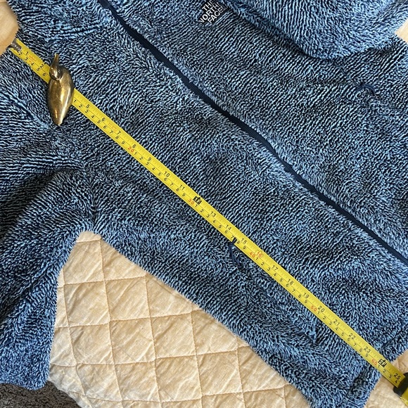 The North Face Womens Full Zip Shady Blue Marled Sherpa Fleece Jacket Size S - Picture 8 of 8